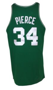 1998-1999 Paul Pierce Rookie Boston Celtics Game-Used Road Jersey