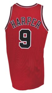 1998-1999 Ron Harper Chicago Bulls Game-Used Road Jersey & 1998-1999 Khalid Reeves Chicago Bulls Game-Used Road Jersey