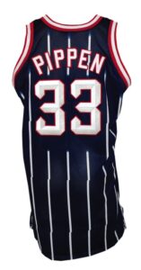 1998-1999 Scottie Pippen Houston Rockets Game-Used Road Jersey 