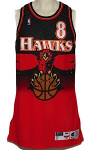 1998-1999 Steve Smith Atlanta Hawks Game-Used Road Jersey