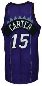 1998-1999 Vince Carter Rookie Toronto Raptors Game-Used Road Uniform & Autographed Sneakers