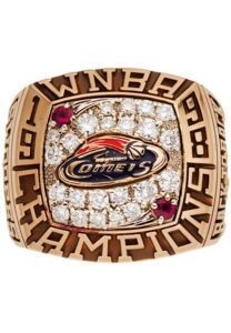 1998 & 1999 WNBA Houston Comets Championship Rings Presented to Sheryl Swoopes