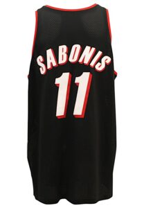 1998-99 Arvydas Sabonis Portland Trail Blazers Game-Used Road Jersey 