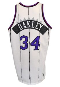 1998-99 Charles Oakley Toronto Raptors Game-Used Home Jersey