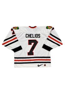 1998-99 Chris Chelios Chicago Blackhawks Game-Used Captain’s Jersey