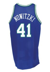 1998-99 Dirk Nowitzki Rookie Dallas Mavericks Game-Used Road Jersey 