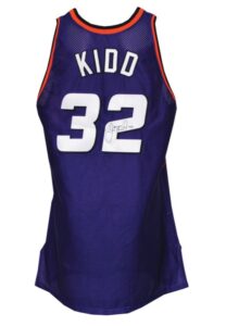 1998-99 Jason Kidd Phoenix Suns Game-Used & Autographed Road Jersey