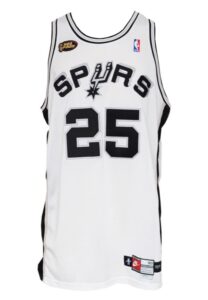 1998-99 Jerome Kersey San Antonio Spurs NBA Finals Game-Used Home Jersey