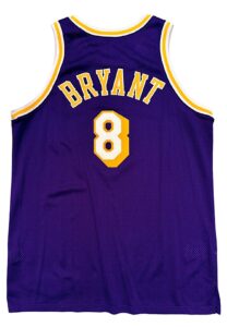 1998-99 Kobe Bryant LA Lakers Game-Used Road Jersey