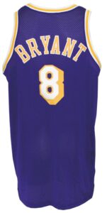 1998-99 Kobe Bryant LA Lakers Game-Used Road Jersey