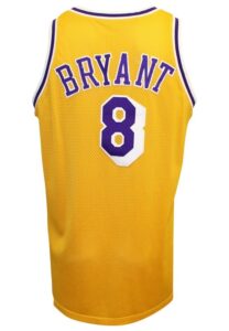 1998-99 Kobe Bryant Los Angeles Lakers Game-Used & Autographed Home Uniform