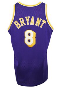 1998-99 Kobe Bryant Los Angeles Lakers Game-Used Road Jersey