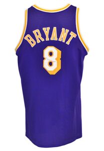 1998-99 Kobe Bryant Los Angeles Lakers Game-Used Road Jersey