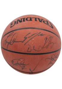 1998-99 Los Angeles Lakers Team-Signed Basketball With Kobe & Shaq