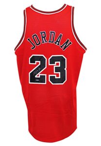 1998-99 Michael Jordan Chicago Bulls Autographed Pro Cut Road Jersey