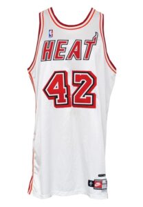 1998-99 P.J. Brown Miami Heat Game-Used Home Jersey