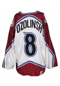 1998-99 Sandis Ozolinsh Colorado Avalanche Game-Used Home Jersey