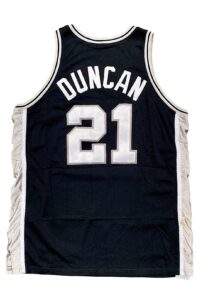 1998-99 Tim Duncan San Antonio Spurs Game-Used Jersey