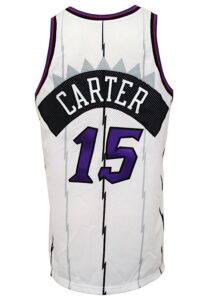 1998-99 Vince Carter Toronto Raptors Rookie Game-Used Home Jersey