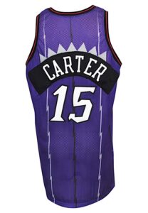 1998-99 Vince Carter Toronto Raptors Rookie Game-Used Road Jersey