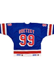 1998-99 Wayne Gretzky NY Rangers Pro-Cut Jersey