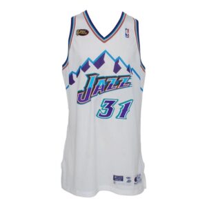 1998 Adam Keefe Utah Jazz NBA Finals Game-Used Home Jersey