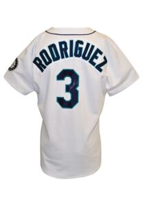 1998 Alex Rodriguez Seattle Mariners Game-Used & Autographed Home Jersey