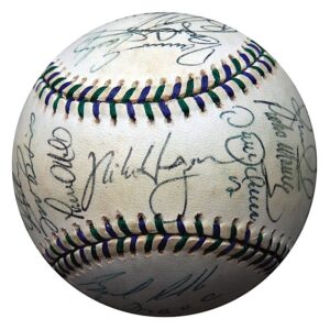 1998 American League All-Star Team Autographed Baseball