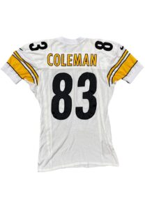 1998 Andre Coleman Pittsburgh Steelers Game-Used Road Jersey