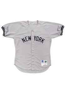 1998 Bernie Williams New York Yankees Game-Used Road Jersey