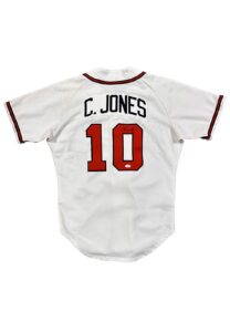 1998 Chipper Jones Atlanta Braves Game-Used & Signed Home Jersey