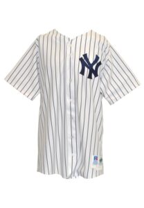 1998 David Wells New York Yankees Game-Used Pinstriped Home Jersey