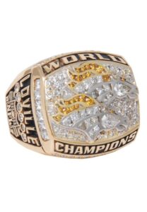 1998 Derek Loville Denver Broncos Super Bowl Championship Player Ring