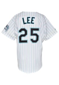 1998 Derrek Lee Florida Marlins Game-Used Home Jersey