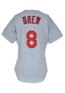 1998 J.D. Drew Rookie St. Louis Cardinals Game-Used & Autographed Road Jersey