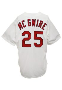 1998 Mark McGwire St. Louis Cardinals Game-Used & Autographed Home Jersey