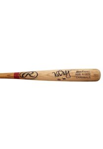 1998 Mark McGwire St. Louis Cardinals Game-Used & Autographed & Inscribed Bat