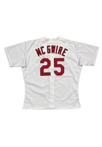 1998 Mark McGwire St. Louis Cardinals Game-Used & Signed Home Jersey