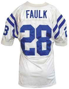 1998 Marshall Faulk Indianapolis Colts Game-Used Road Jersey