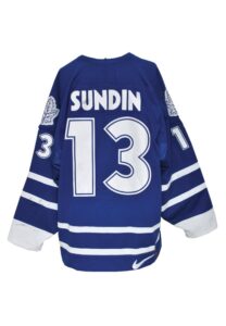 1998 Mats Sundin Toronto Maple Leafs Game-Used Home Jersey