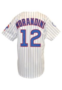 1998 Mickey Morandini Chicago Cubs Game-Used & Autographed Pinstripe Home Jersey