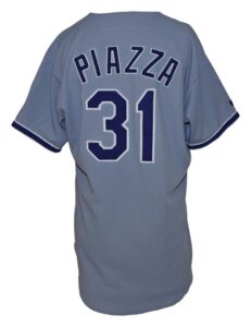 1998 Mike Piazza Los Angeles Dodgers Game-Used Road Uniform