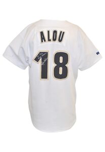 1998 Moises Alou Houston Astros Game-Used & Autographed Home Uniform