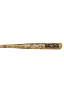 1998 NY Yankees Championship Team LE Autographed Bat