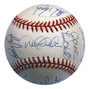 1998 NY Yankees World Championship Team Autographed Baseball