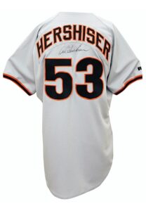 1998 Orel Hershiser San Francisco Giants Game-Used & Autographed Road Jersey