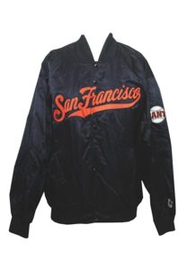 1998 Orel Hershiser SF Giants Worn Cold Weather Bench Jacket