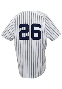 1998 Orlando “El Duque” Hernandez New York Yankees Game-Used Home Jersey