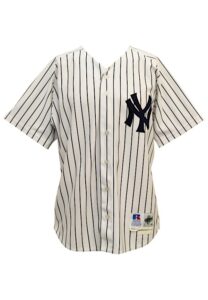 1998 Orlando “El Duque” Hernandez New York Yankees Game-Used Home Jersey