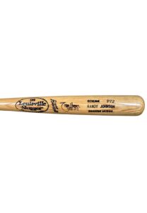 1998 Randy Johnson Houston Astros Game-Used & Signed Bat